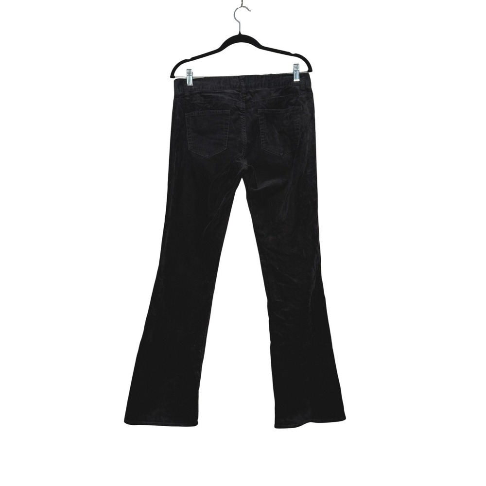 Black Grunge Corduroy Stretch Bootcut Pants - Picture 7 of 7